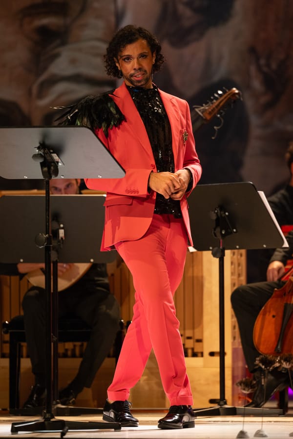 Male soprano Bruno de Sá in Bayreuth